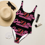 JaieBoo Black/ Pink One-Piece Swimsuit