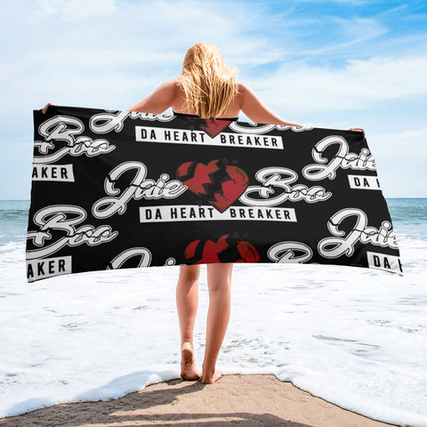 JaieBoo Black Beach Towel